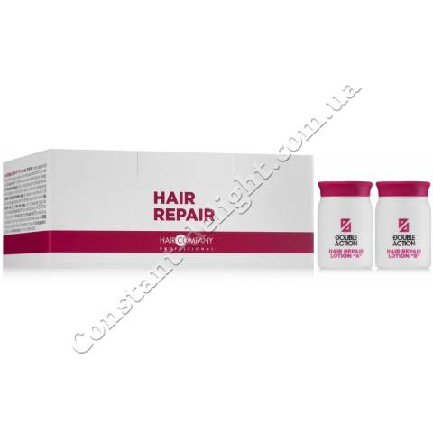Відновлювальний лосьйон для волосся Hair Company Double Action Hair Repair Lotion A + B 10x10ml