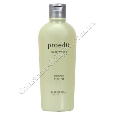 Відновлюючий шампунь для пошкодженого та кучерявого волосся Lebel Proedit Curl Fit Shampoo 300 ml