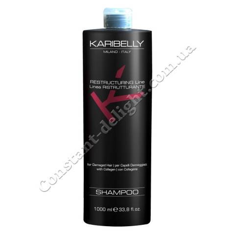 Відновлюючий шампунь для волосся Karibelly Restructuring Shampoo 1000 ml