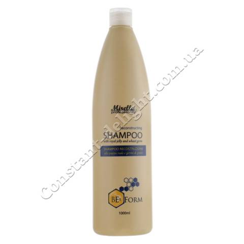 Восстанавливающий шампунь для волос с маточным молочком и пшеничными протеинами Mirella Professional Bee Form Reconstructing Shampoo 1000 ml