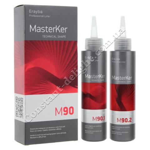 Набор для создания четких локонов Erayba MasterKer M90 Kerafruit Waver Resistant 2x150 ml