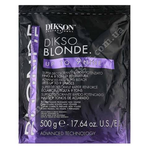 Осветляющий порошок до 9 тонов (пакет) Dikson Dikso Blonde Bleaching Powder Up To 9, 500 g