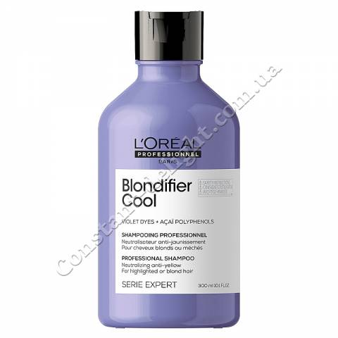 Шампунь для нейтралізації жовтизни волосся L'Oreal Professionnel Serie Expert Blondifier Cool Shampoo 300 ml