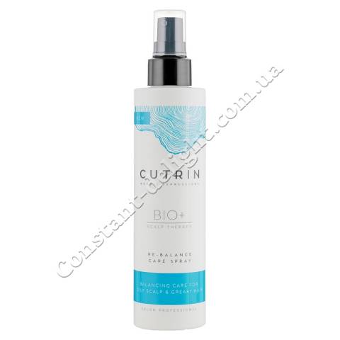 Балансуючий і зволожуючий спрей для жирної шкіри голови Cutrin Bio + Re-Balance Care Spray 200 ml