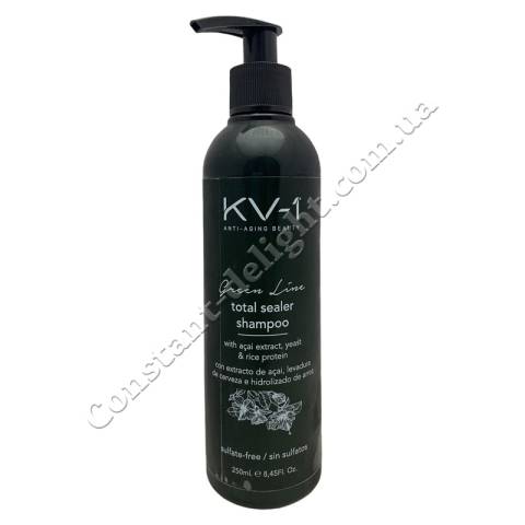 Защитный шампунь для восстановления и блеска окрашенных волос KV-1 Green Line Total Sealer Shampoo 250 ml