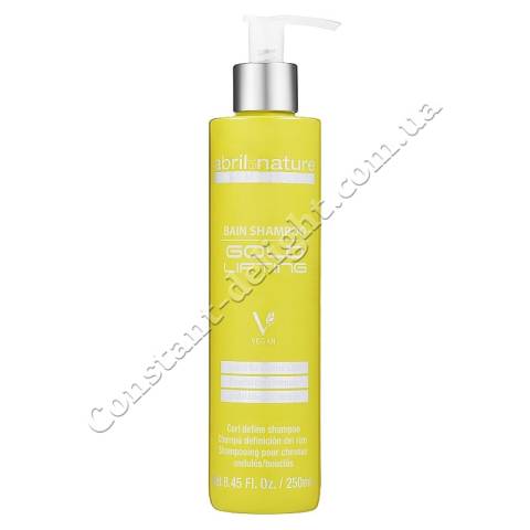 Шампунь со стволовыми клетками для вьющихся волос Abril et Nature Stem Cells Bain Shampoo Gold Lifting 250 ml