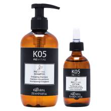 Kaaral K05 Revitae Набор против выпадения волос(шампунь 250 ml + лосьон 50 ml) фото 2