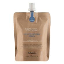 Nook Blonde Blue Bleaching Cream Осветляющий крем для волос до 9-ти уровней Голубой 500 ml