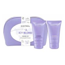 Cotril Icy Blond Travel Kit Дорожный набор против желтизны волос в косметичке 2x50 ml