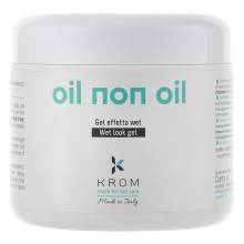 Гель для укладки волос с мокрым эффектом Krom Oil Non Oil Wet Look Gel 500 ml
