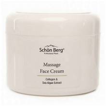 Крем для масажу обличчя та зони декольте Schön Berg Massage Face Cream with Collagen and Sea Algae Exctract 250 ml
