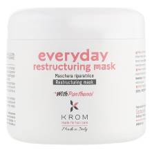 Маска для ежедневного ухода за волосами с пантенолом Krom Everyday Restructuring Mask 500 ml