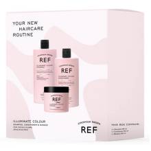 REF Care Routine Illuminate Colour Набор для окрашенных волос (шампунь+кондиционер+маска) 285/245/250 ml