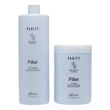 Kaaral Purify Filler Kit Набор для волос с кератином и гиалуроновой кислотой 2x1000 ml