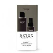Previa Detox Purifying Daily Rebalancing Treatment Набор против перхоти 100/300 ml