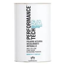 Пудра, що знебарвлює, без аміаку з анти-жовтим ефектом Farmagan Performance Tech Anti-Yellow Light Blue Bleaching Powder 500 g