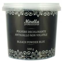 Mirella Professional Bleach Powder Blue Осветляющая голубая пудра для волос с антижелтым эффектом 500 g