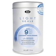 Осветляющий порошок для волос до 9 тонов Lisap Light Scale Up to 9, 500 g