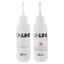 Kaaral On Line Permanent Wave 2 Перманент для завивки поврежденных волос, 2x100 ml