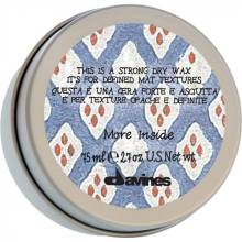 Сухой воск сильной фиксации для текстурных матовых акцентов Davines More Inside Strong Dry Hair Wax 75 ml