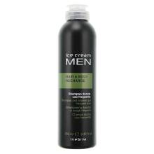 Тонизирующий мужской шампунь-гель для душа Inebrya Ice Cream Men Hair and Body Recharge 250 ml