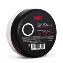 Воск-манипулятор с экстремальным и натуральным эффектом Shot Work Activity Hair Wax Fiber Manipulator 100 ml