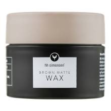 Воск для укладки непослушных волос сильной фиксации HH Simonsen Brown Matte Clay Wax 90 ml