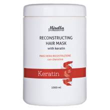Відновлююча маска для волосся з кератином Mirella Professional Reconstructing Hair Mask with Keratin 1000 ml