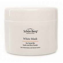 Японская Сухая маска для лица на основе белой глины Schön Berg White Mask 120 ml 