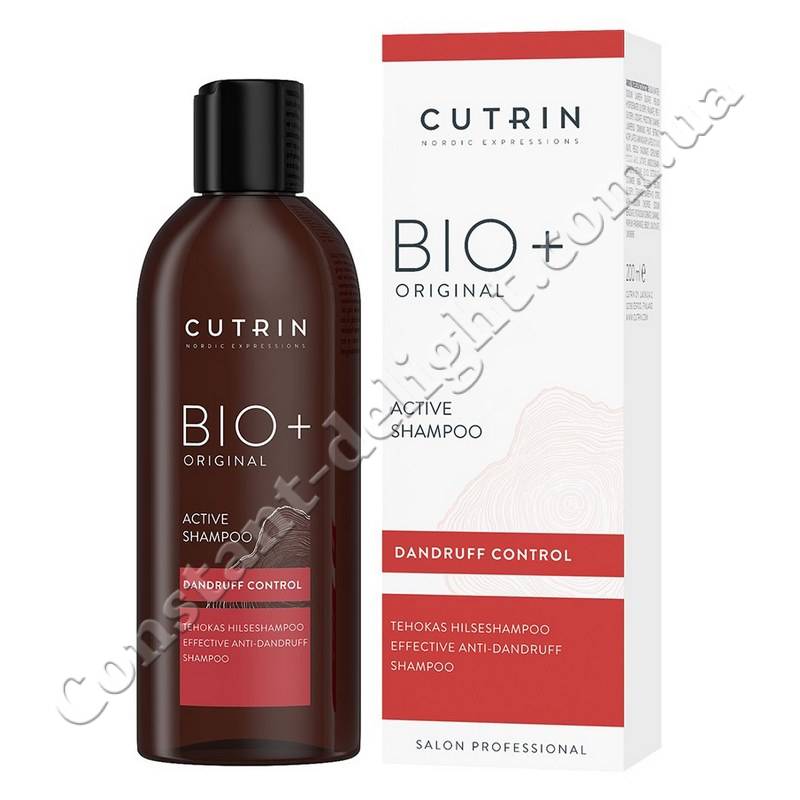Активный шампунь для волос против перхоти Cutrin Bio+ Original Active Shampoo 200 ml