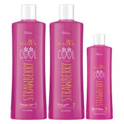Набір для випрямлення волосся BB One Bioplastica Cool Strawberry 2x1000+500 ml