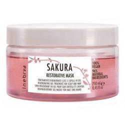 Маска гелева для відновлення волосся Inebrya Sakura Restorative Mask 250 ml