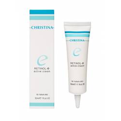 Активний крем для оновлення та омолодження шкіри обличчя з ретинолом Christina Retinol E Active Cream 30 ml