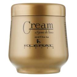 Крем-маска для відновлення волосся на основі льону Kleral System Semi di Lino Cream 250 ml