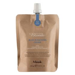Осветляющий крем для волос до 9-ти уровней (голубой) Nook Blonde Blue Bleaching Cream 500 ml