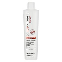 Відновлюючий шампунь для волосся з кератином Inebrya Ice Cream Keratin Restructuring Shampoo 300 ml
