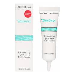 Гармонизирующий ночной крем для кожи вокруг глаз и шеи Christina Unstress Harmonizing Night Cream For Eye And Neck 30 ml