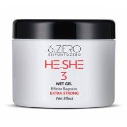 Гель экстрасильной фиксации с эффектом мокрых волос 6. Zero Seipuntozero He.She Wet Gel 500 ml