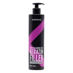 Шампунь-ботокс для восстановления волос с кератином и гиалуроновой кислотой Extremo Botox Keratin Repair Shampoo 500 ml