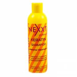 Кератин-шампунь для реконструкції і розгладження волосся Nexxt Professional KERATIN-SHAMPOO 250 ml
