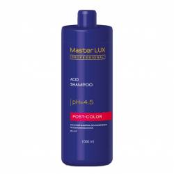 Кислотный шампунь после окрашивания и осветления волос Master LUX Professional Acid Shampoo Post Color 1000 ml
