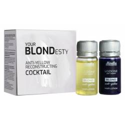 Коктейль-реконструктор для волосся із антижовтим ефектом Mirella Professional Your Blondesty Anti-Yellow Reconstructing Cocktail 2x10 ml