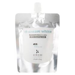 Крем обесцвечивающий для волос белый с воском и защитными маслами Krom d-Cream White 250 ml