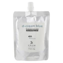 Крем, що знебарвлює для волосся блакитний з воском та захисними оліями Krom d-Cream Blue 250 ml