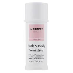 Кремовый дезодорант для чувствительной кожи тела Marbert Bath & Body Sensitive Aluminium-free Cream Deodorant 40 ml