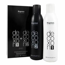 Лосьон для коррекции косметического цвета волос Kapous Professional Decoxon 2 Fase Kapous (200+200) ml