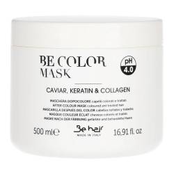 Маска після фарбування з кератином і колагеном Be Hair Be Color After Colour Mask Caviar Keratin Collagen 500 ml