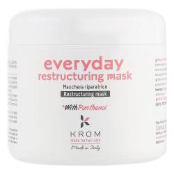Маска для ежедневного ухода за волосами с пантенолом Krom Everyday Restructuring Mask 500 ml