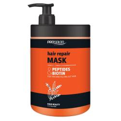 Маска для восстановления волос с пептидами и биотином Prosalon Hair Repair Peptides & Biotin Mask 1000 ml