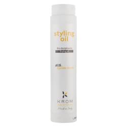 Олія для стайлінгу волосся з рослинним кератином Krom Styling Oil 250 ml